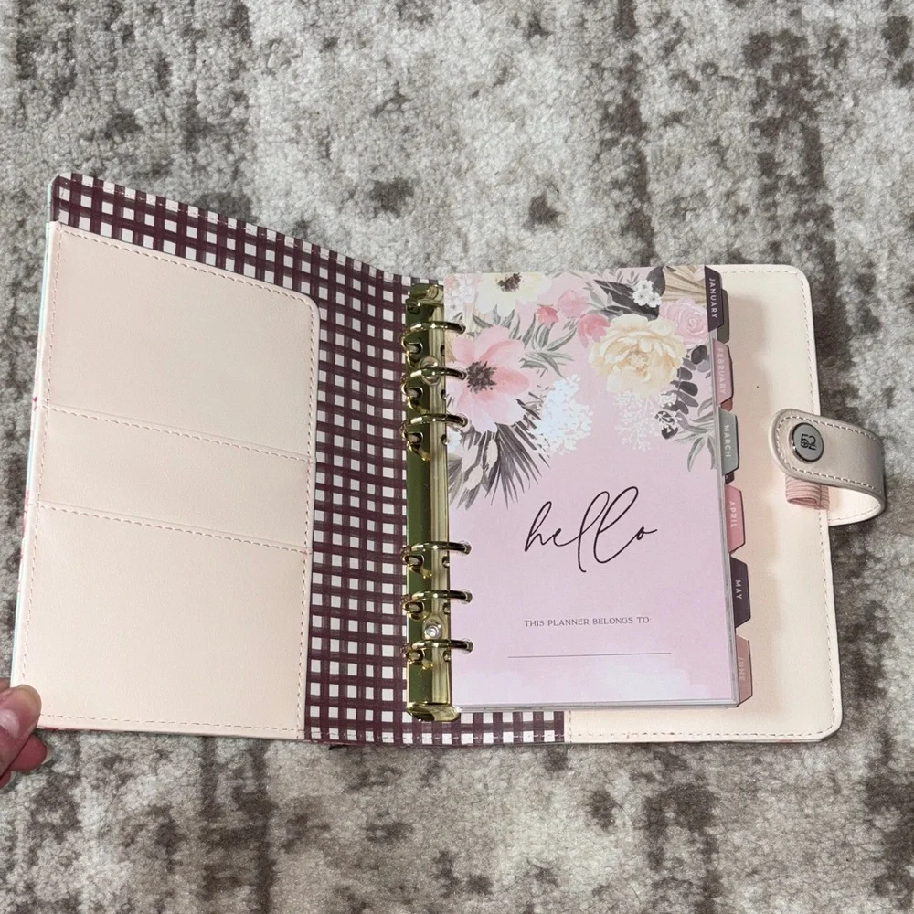 Agenda 52 Floral Mint Green Planner